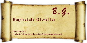 Bogisich Gizella névjegykártya