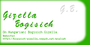 gizella bogisich business card